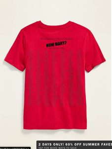 Youth T-Shirts: "How Many?" Year End Show 2020