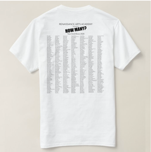 Adult T-Shirt: "How Many ?" Year End Show 2020