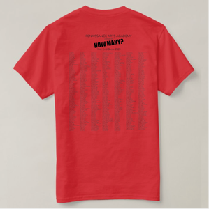 Adult T-Shirt: "How Many?" Year End Show 2020